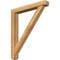 Ekena Millwork Traditional Craftsman Rough Sawn Bracket w/ Offset Brace, Western Red Cedar, 6"W x 42"D x 48"H BKT0604X42X48TRA04RWR - alternate 1